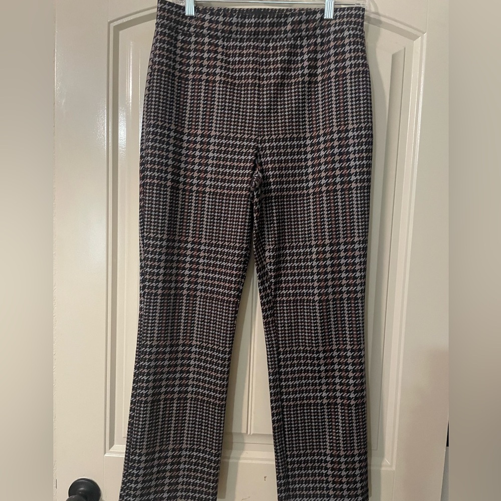 Sanctuary Black and White Plaid Straight Leg Pants